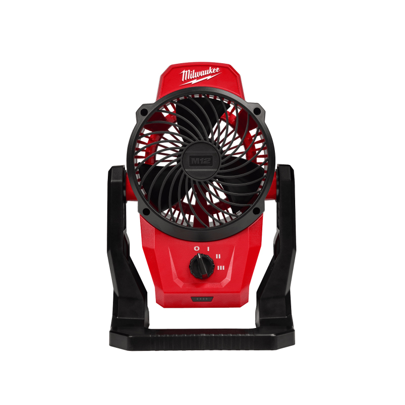 Quạt Chạy Pin 150mm Milwaukee M12 AF-0, Xoay 360° Lưu 680m³/h