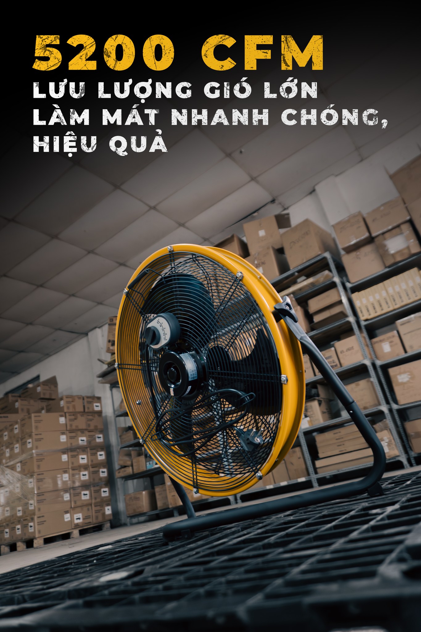 Quạt sàn công nghiệp Caterpillar 20 inch HV-20S 3