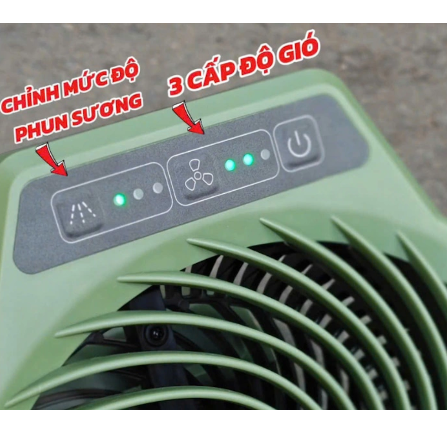 Quạt Phun Sương Dùng Pin 21V Dekton M21-QPS190XPRO Tốc Độ Gió 7.5ms