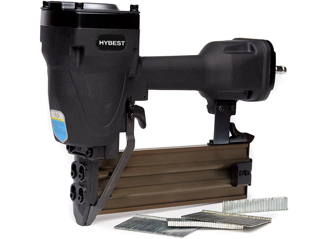 Súng Bắn Đinh Bê Tông Khí Nén HyBest ST64E - Đinh 18-64mm, Áp Suất 5-8 Bar, Sức Chứa 50 Đinh