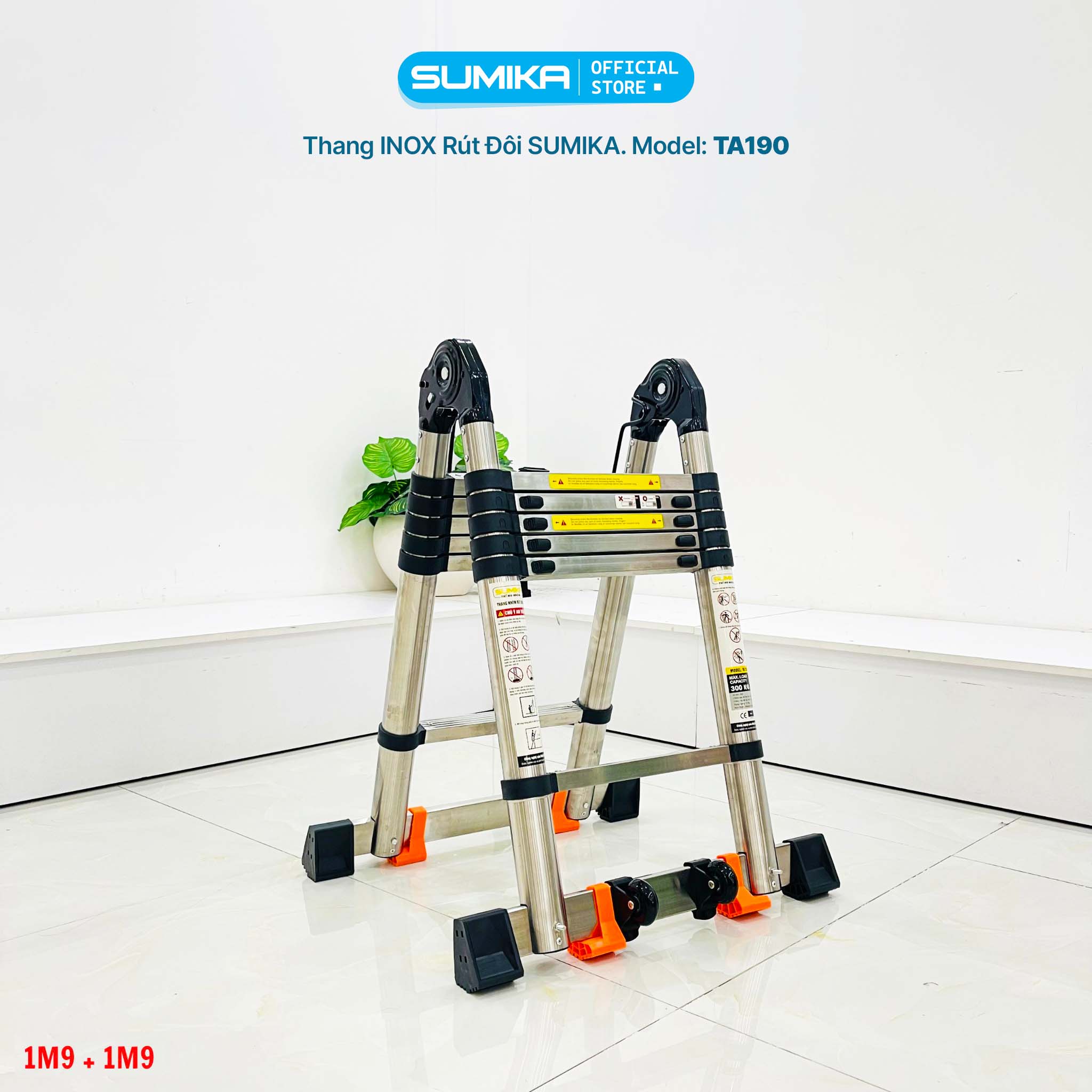 Thang Inox R&uacute;t đ&ocirc;i SUMIKA TA190