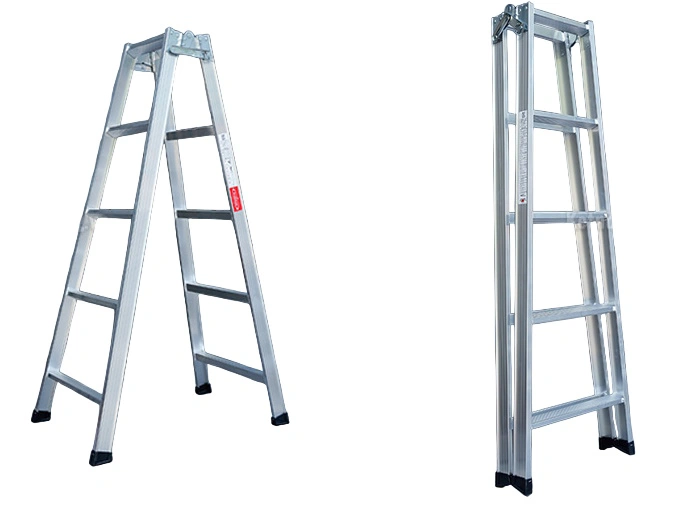 Thang Nhôm Chữ A 1m4 5 Bậc Poongsan PS-2050, Chữ I 2m8 10 Bậc, Chính Hãng PS 2050 Hàn Quốc