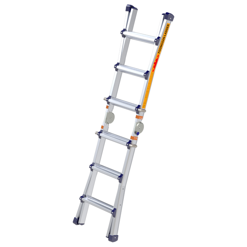 Thang Nhôm Chữ A Rút 1m53 Poongsan PS-43, tải trọng 120kg