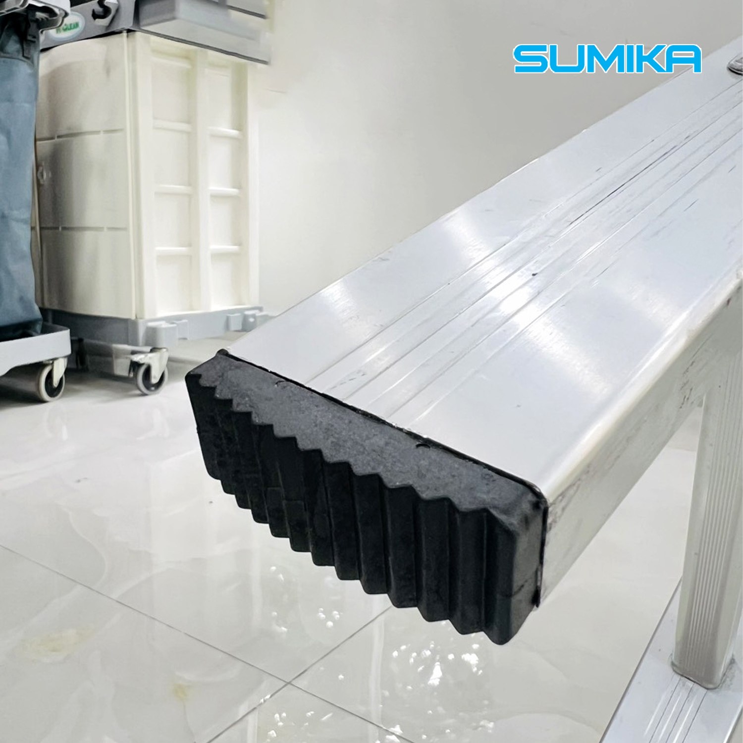 Thang Nhôm Gấp đa Năng SUMIKA SK207 2 đoạn 12 Bậc Gọn Nhẹ Chuẩn EN131