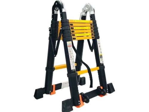 Thang Nhôm Rút Chữ A SUMIKA SKS440D - Rút đôi 2.2m/4.4m, Tải 300kg, Gọn Nhẹ Bền Chắc