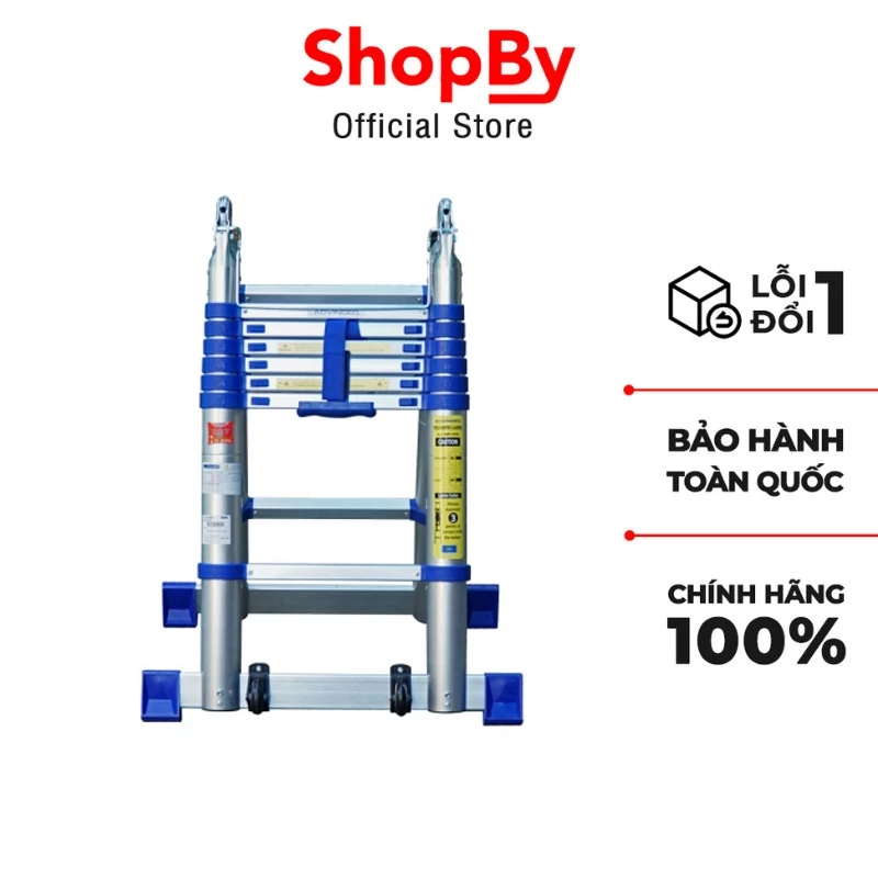 Thang Nhôm Rút Gọn (chữ A) Advindeq ADT707B Khóa Gấp Tự động, Tải 150kg
