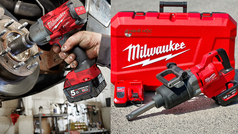 Máy siết lực và mở bu lông Milwaukee