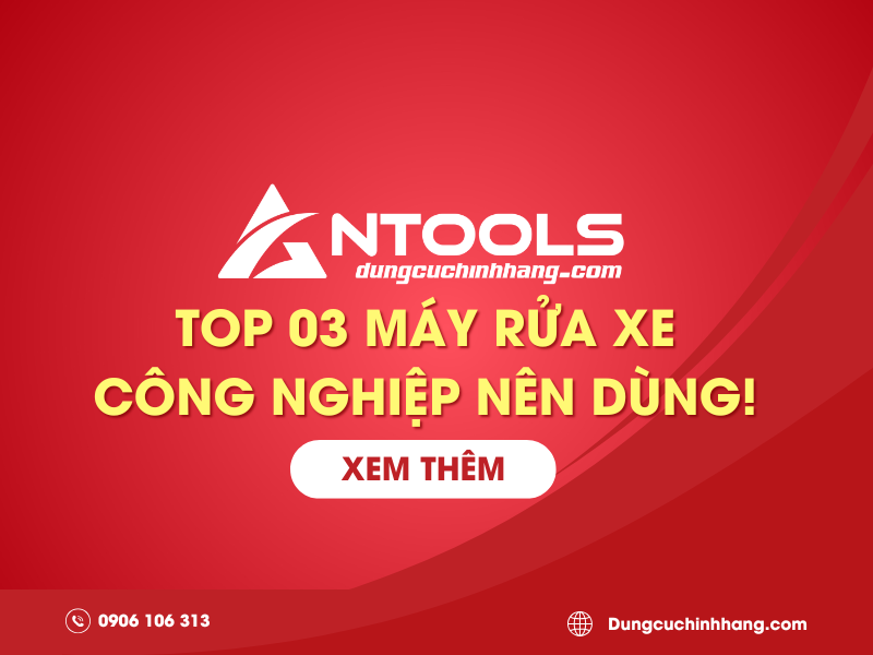 Top 03 mẫu máy rửa xe công nghiệp Dekton nên dùng