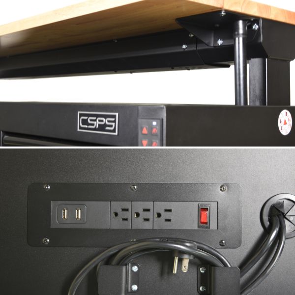Tủ CSPS 10 Ngăn 142cm – Đựng dụng cụ (10 Hộc Kéo Đen, Đỏ) VNEC14210BC1M, VNGS3661BB25
