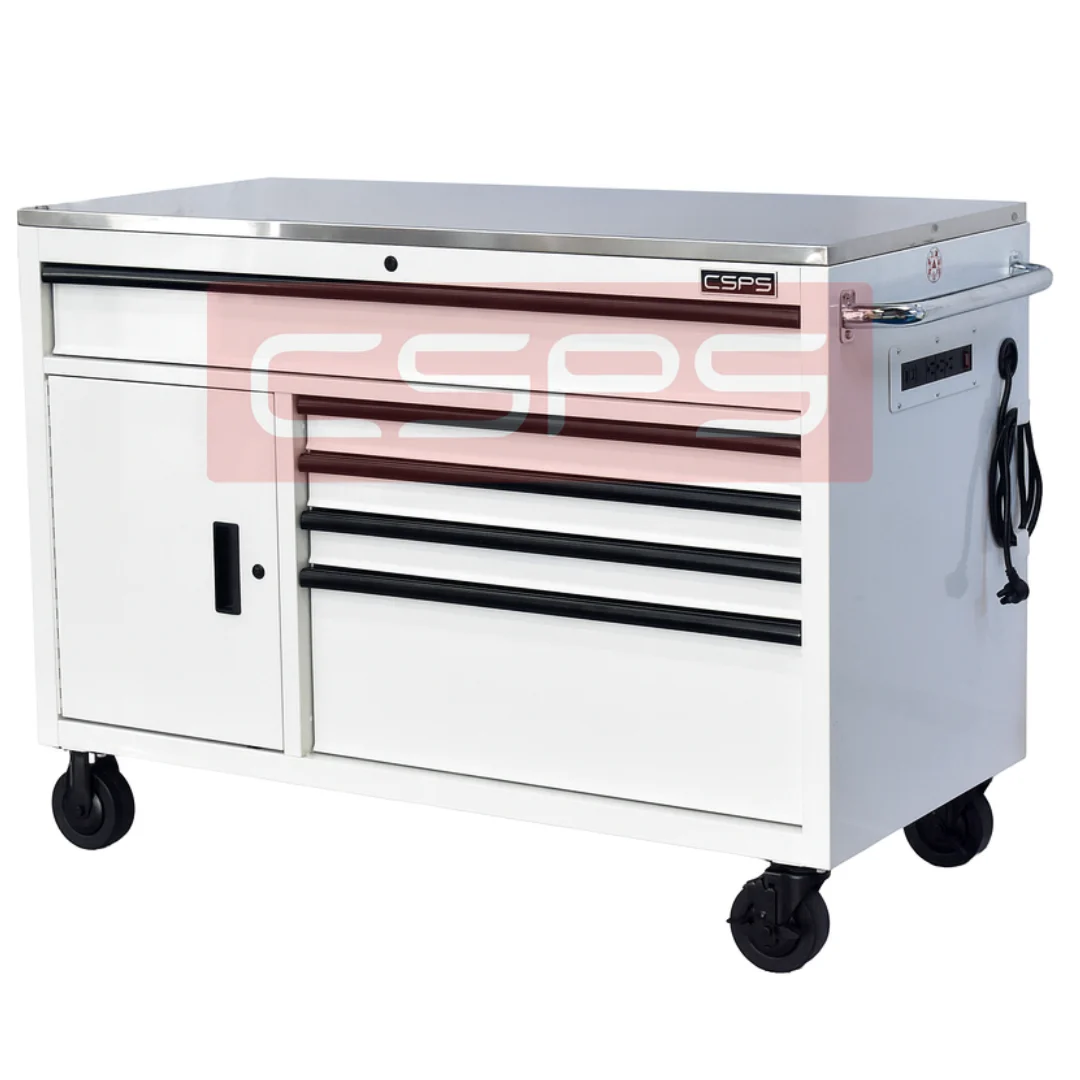 Tủ dụng cụ CSPS 132cm - 05 hộc kéo màu đen , trắng VNTC13205BB2M , VNTC13205BJ4M