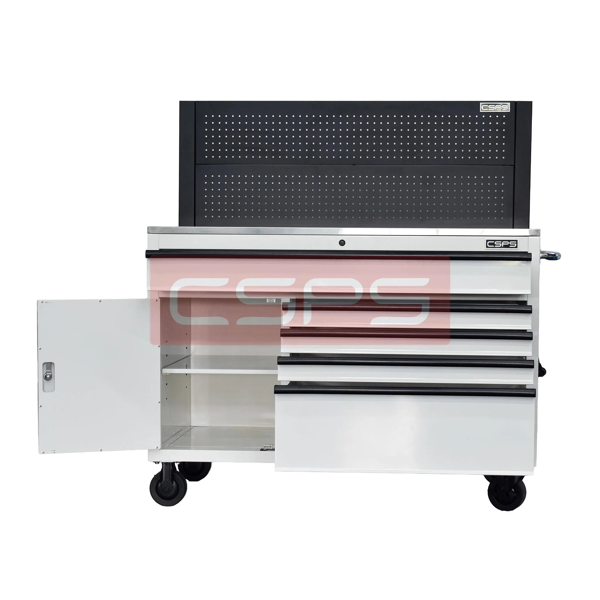 Tủ dụng cụ CSPS 132cm - 05 hộc kéo màu đen , trắng VNTC13205BB2M , VNTC13205BJ4M