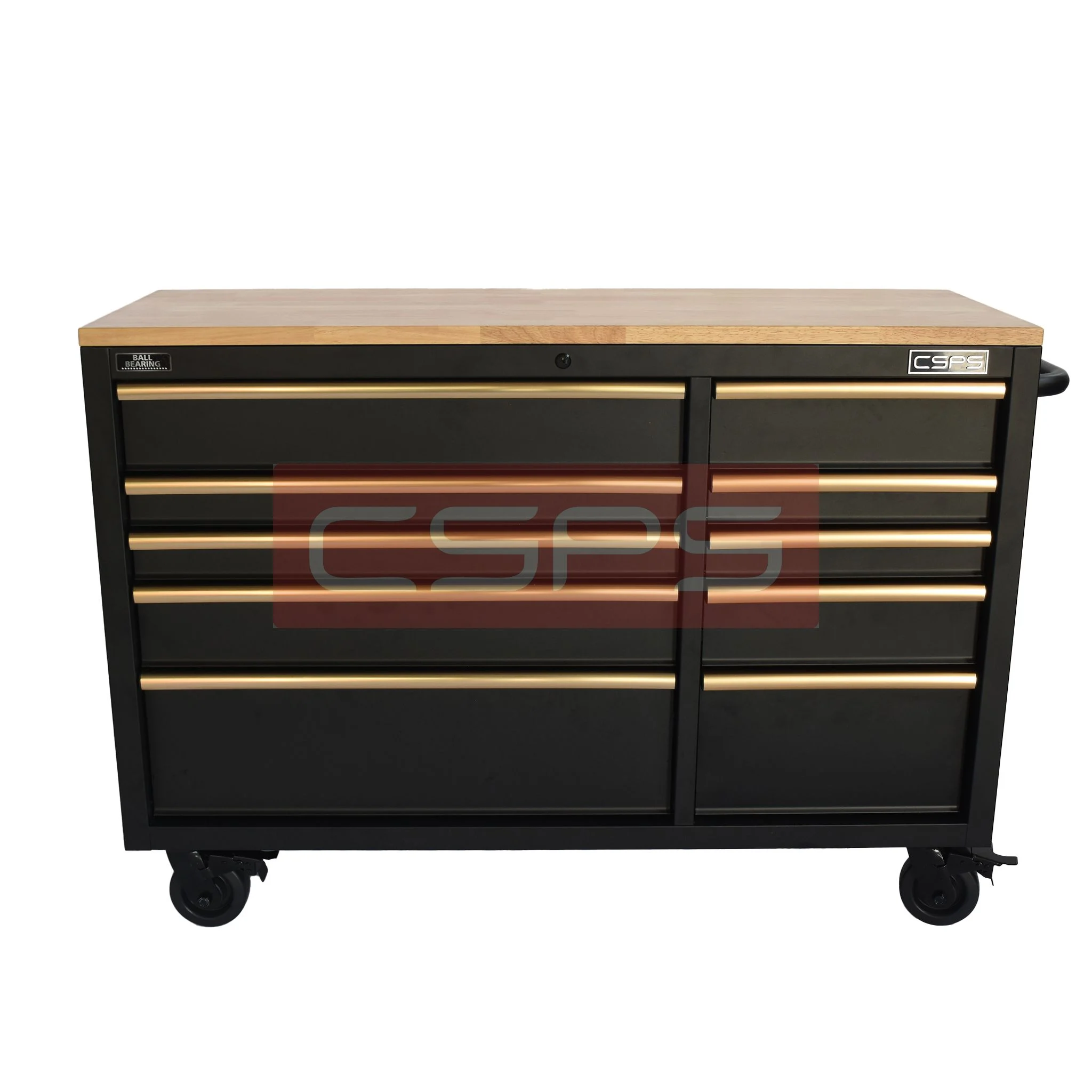 Tủ dụng cụ CSPS 132cm - 10 hộc kéo tay cầm vàng đen trắng model VNTC13210BB3M,VNTC13210BB5M,VNTC13210BB4M