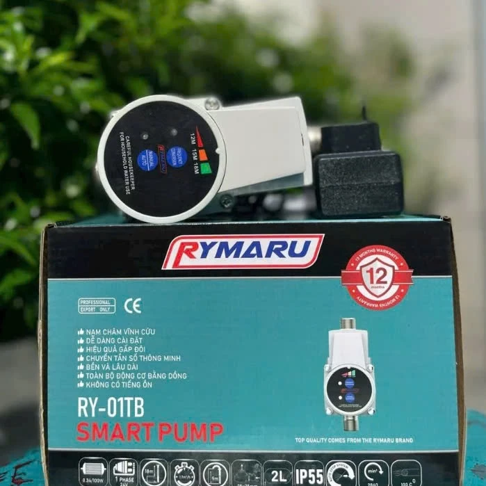 Máy bơm tăng áp mini RYMARU RY-01TB cho áp lực cao
