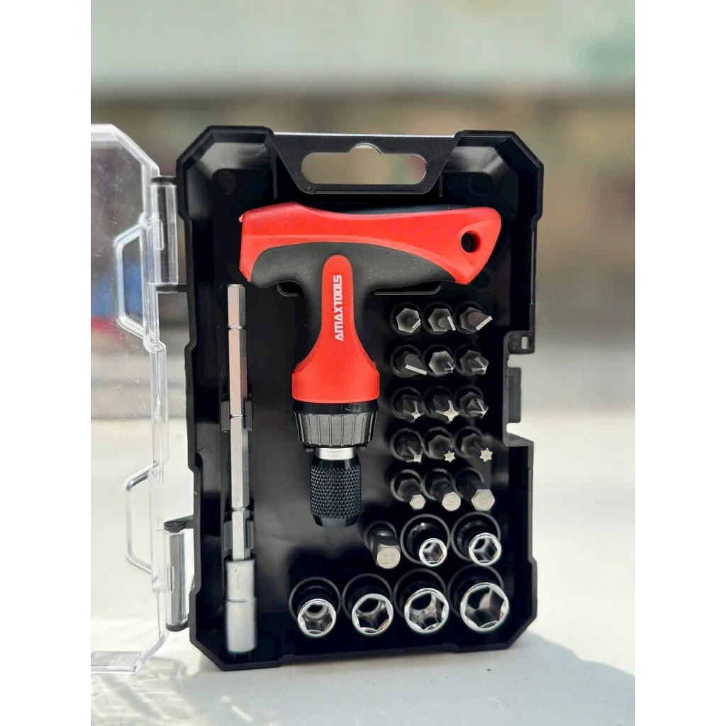 Bộ tua vít đa năng 24 chi tiết AMAXTOOLS CBTV-24