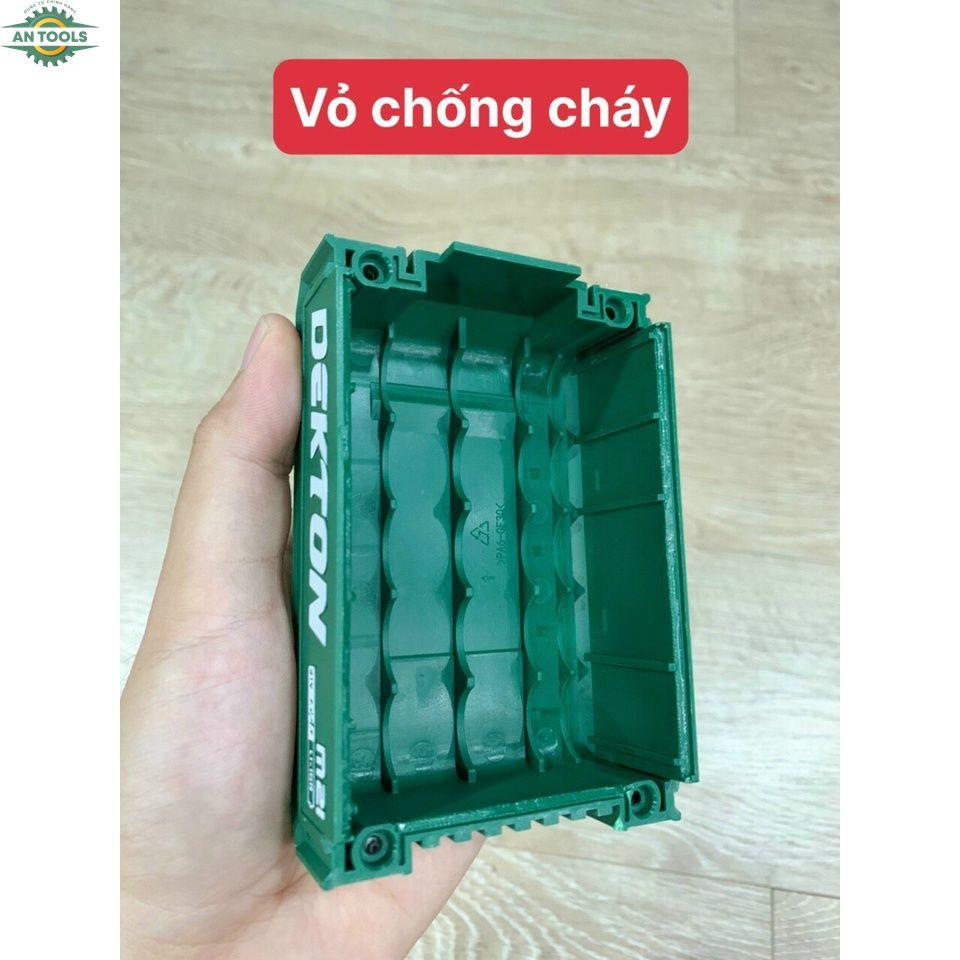 Pin Dekton M21 Vỏ Chống Cháy - Chống Va đập - Pin Dùng Cho Máy Khoan, Máy Mài, Máy Cắt, Máy Rửa...