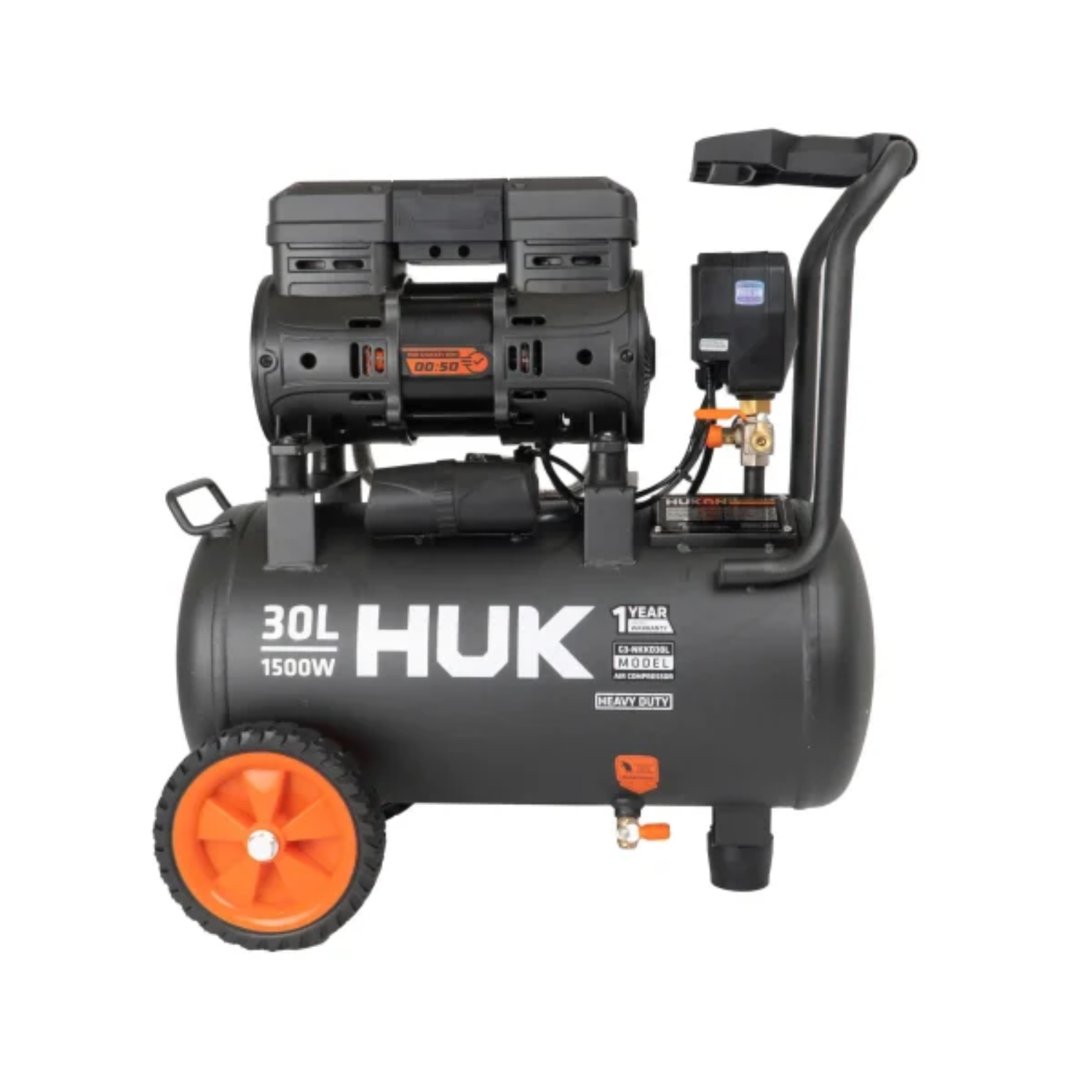 Máy Nén Khí Không Dầu 30L Hukan G3-NKKD30L, Công Suất 1500W