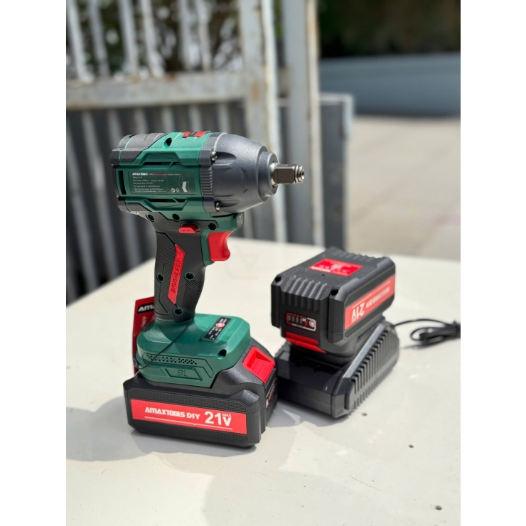 Combo Bulong Pin 21v  Amaxtools ABL40112 Lực Siết 350Nm