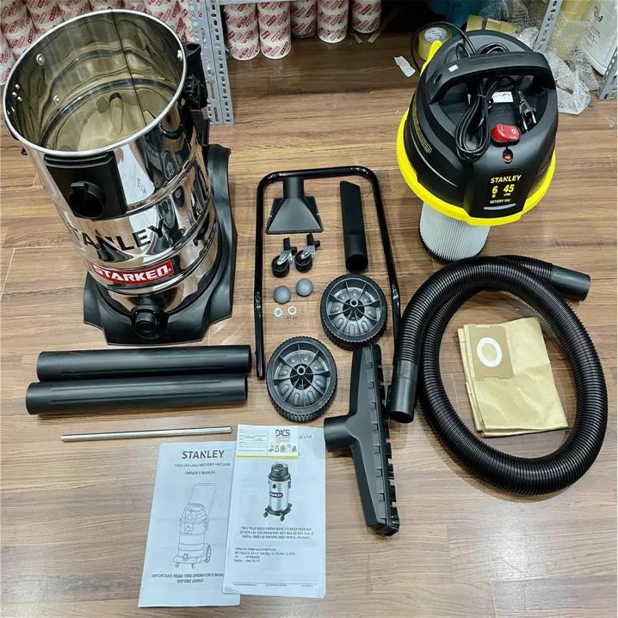 Máy Hút Bụi Công Nghiệp 3 Chức Năng Khô/Ướt/Thổi Stanley SL19501-12B Motor 2 Tầng