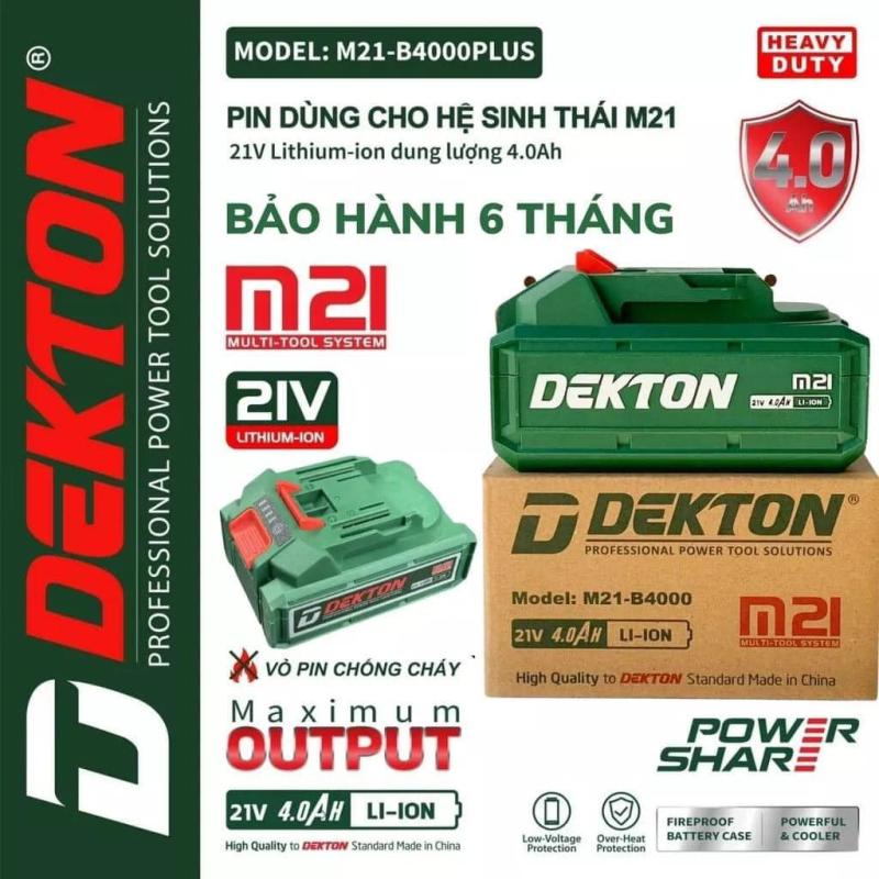 Pin Dekton 21V M21-B4000Plus Chân Pin Phổ Thông Chính Hãng An Tools