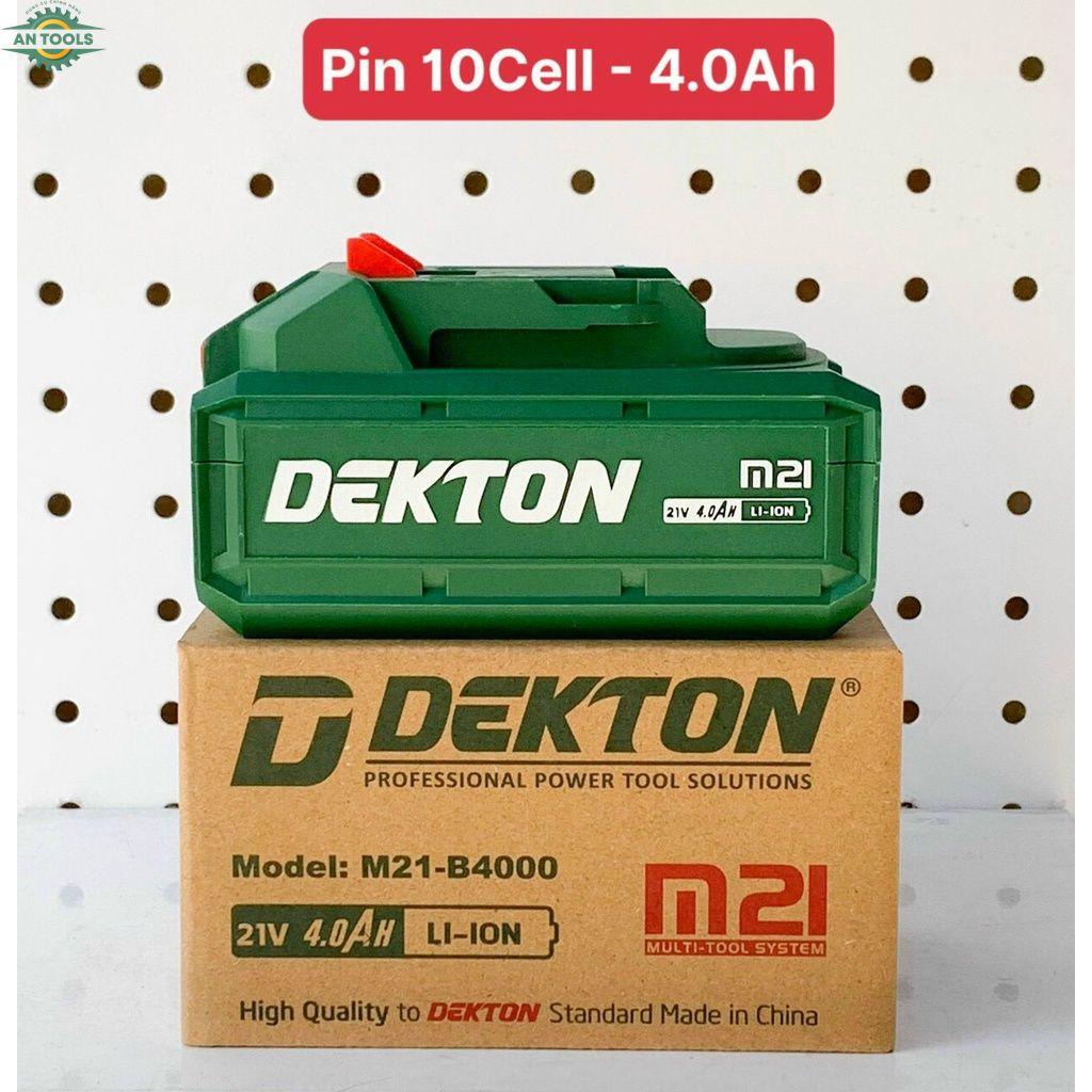 Pin Dekton M21 Vỏ Chống Cháy - Chống Va đập - Pin Dùng Cho Máy Khoan, Máy Mài, Máy Cắt, Máy Rửa...