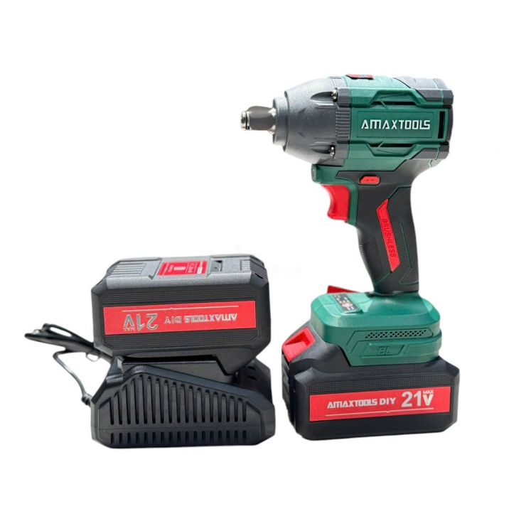 Combo Bulong Pin 21v  Amaxtools ABL40112 Lực Siết 350Nm