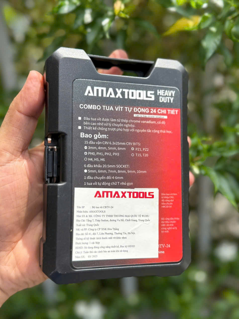 Combo Tua Vít đa Năng 24 Chi Tiết AMAXTOOLS CBTV-24