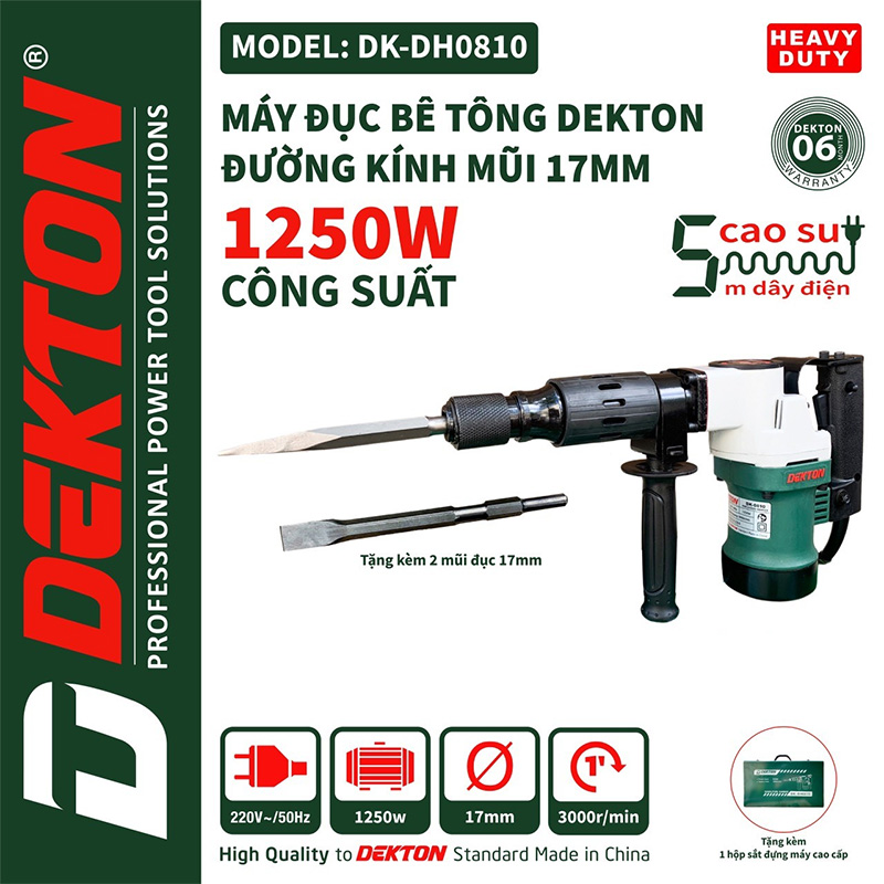 Máy đục Bê Tông DEKTON DK-DH0810 | AN TOOLS