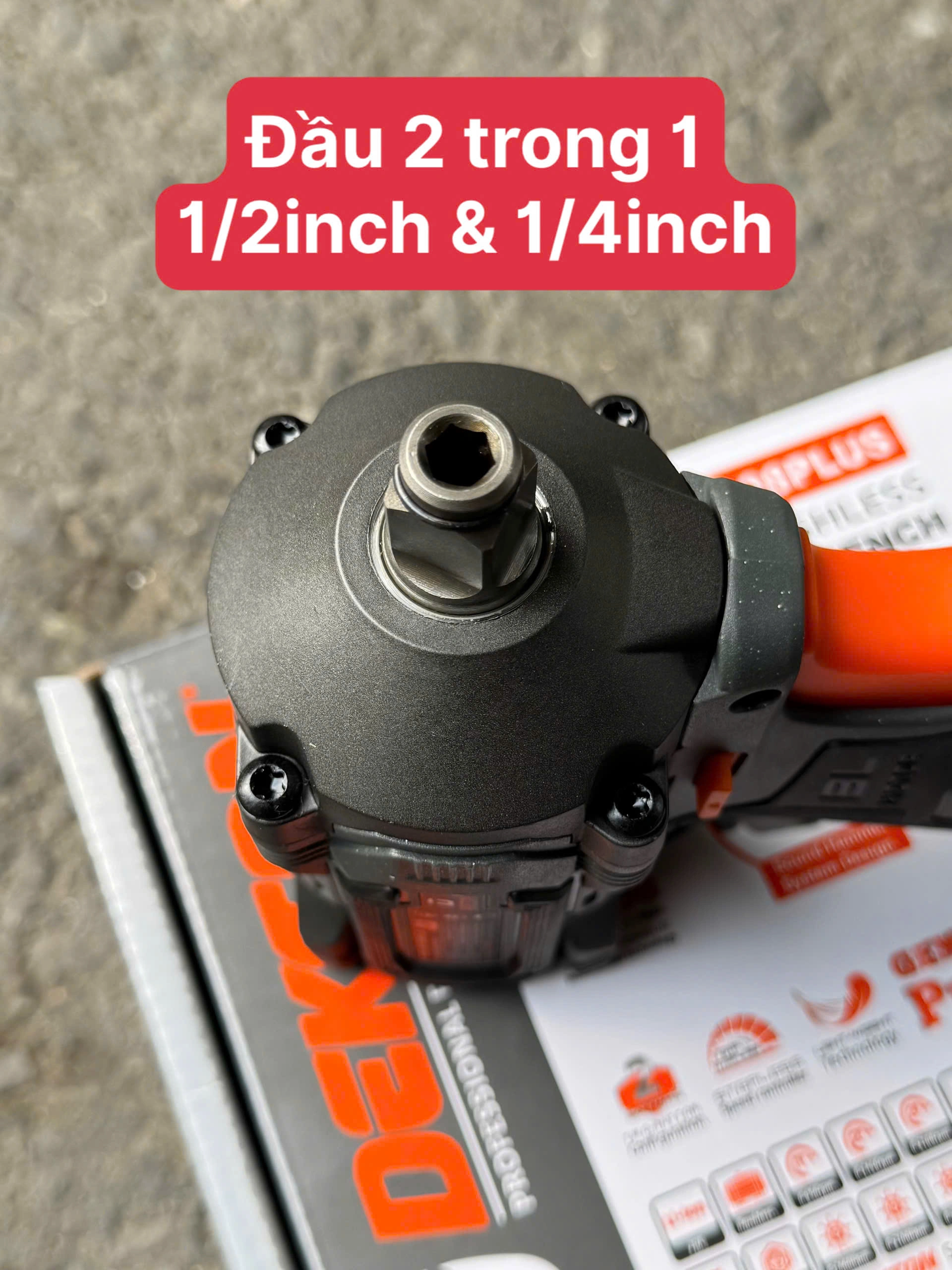 Máy Siết Bulong DEKTON Dùng Pin 21V M21-IW398PLUS Lực Siết 398Nm