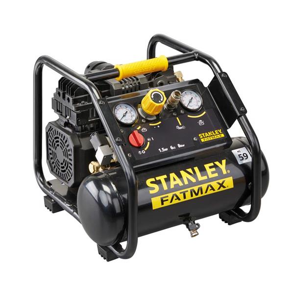 Máy Nén Khí Không Dầu 1.5Hp STANLEY FMXCMS156HE - 6 Lít Siêu êm, Nạp Nhanh