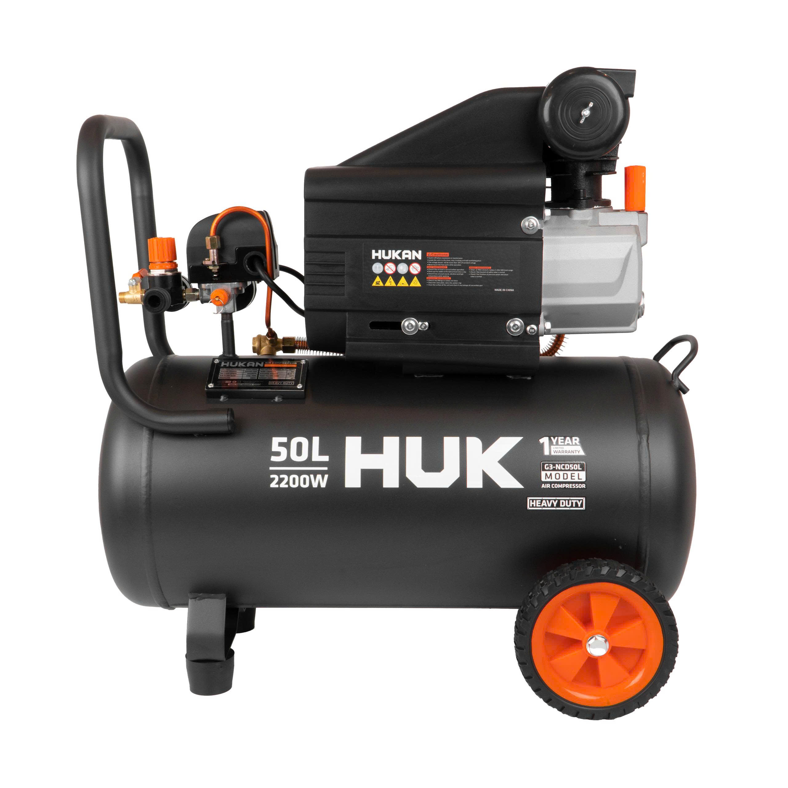 Máy Nén Khí Có Dầu 50L Công Suất 2200W - 3HP Hukan G3-NCD50L