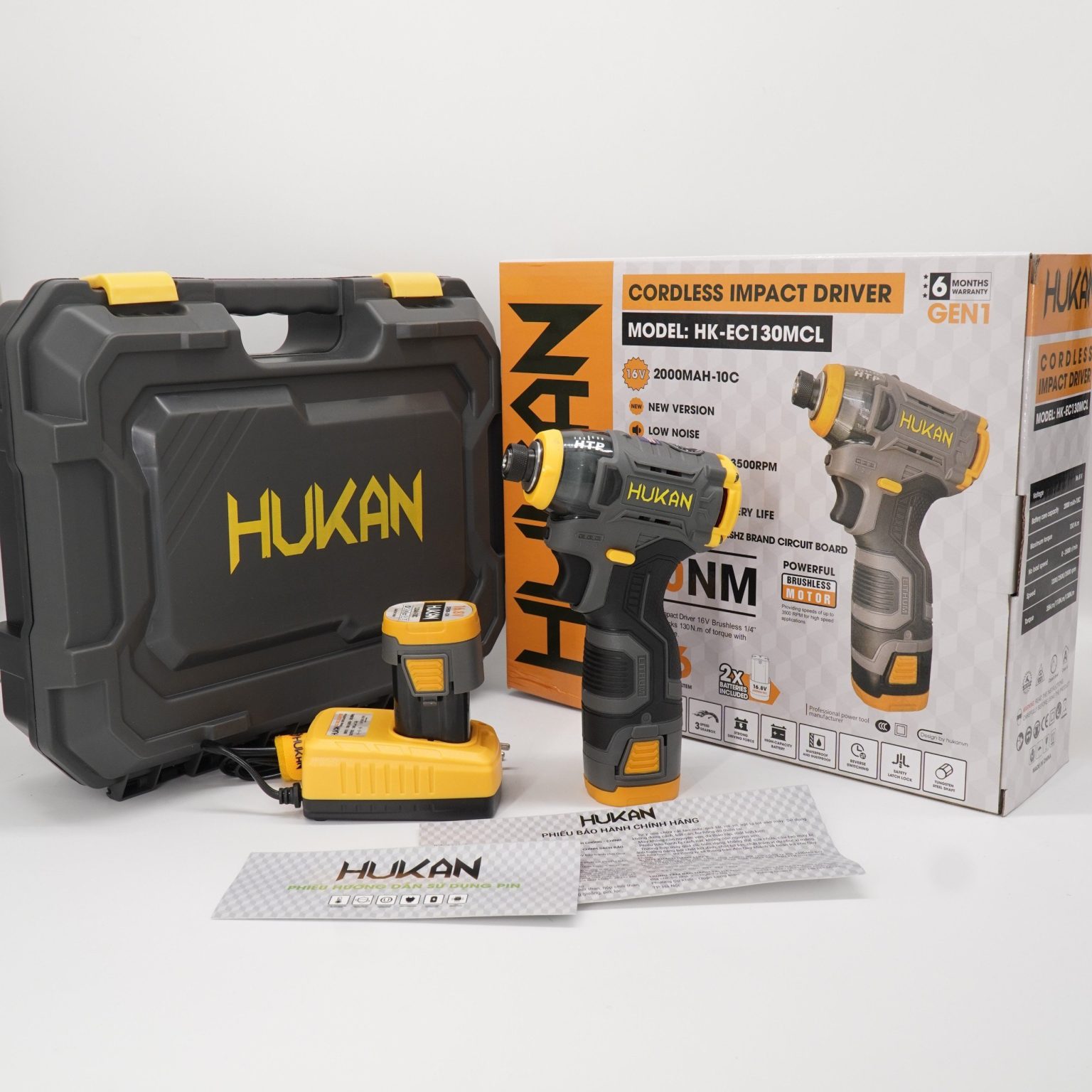 Máy Chuyên Vít Búa 4CELL HUKAN HK-EC130MCL | AN TOOLS