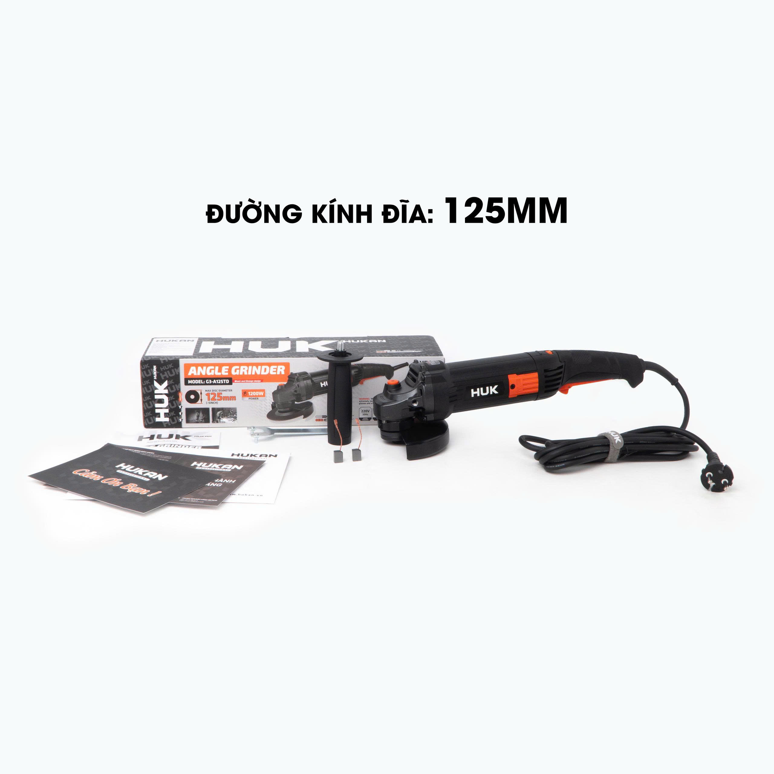 Máy Mài điện 1200W Lưỡi Cắt 125MM (GEN 3) Hukan G3-A125TD