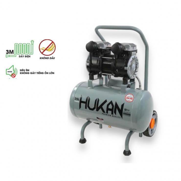Máy Nén Khí Không Dầu 25 Lít, Công Suất 3HP, Hukan GEN2 PRO G2-AC25L-LUX