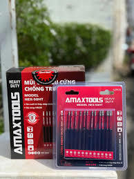 Bộ Mũi Hoa Thị , Amaxtools, HEX-50HT - Hàng Chính Hãng