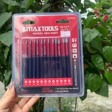 Bộ Mũi Hoa Thị , Amaxtools, HEX-50HT - Hàng Chính Hãng
