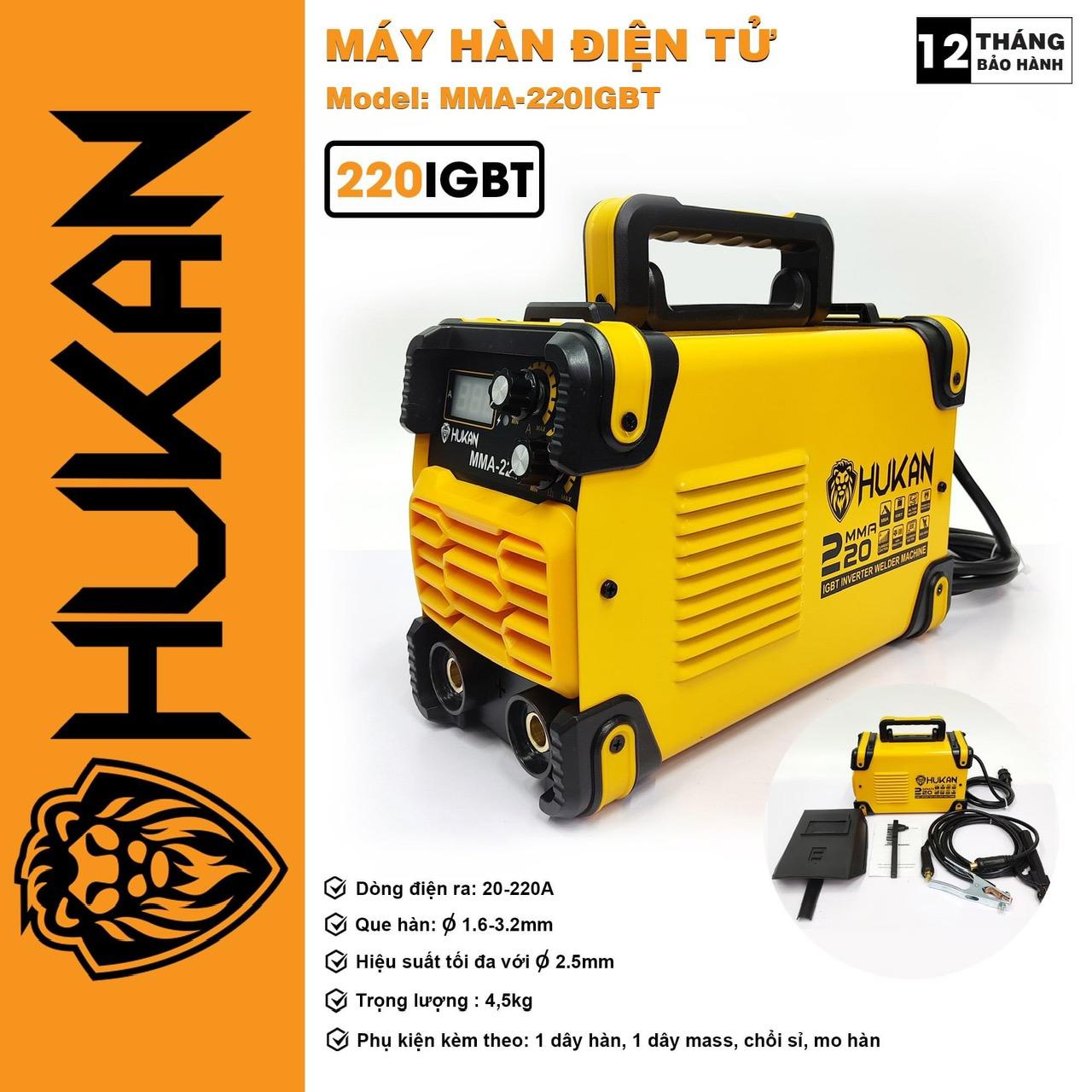 Máy Hàn Điện Tử Hukan MMA-220IGBT