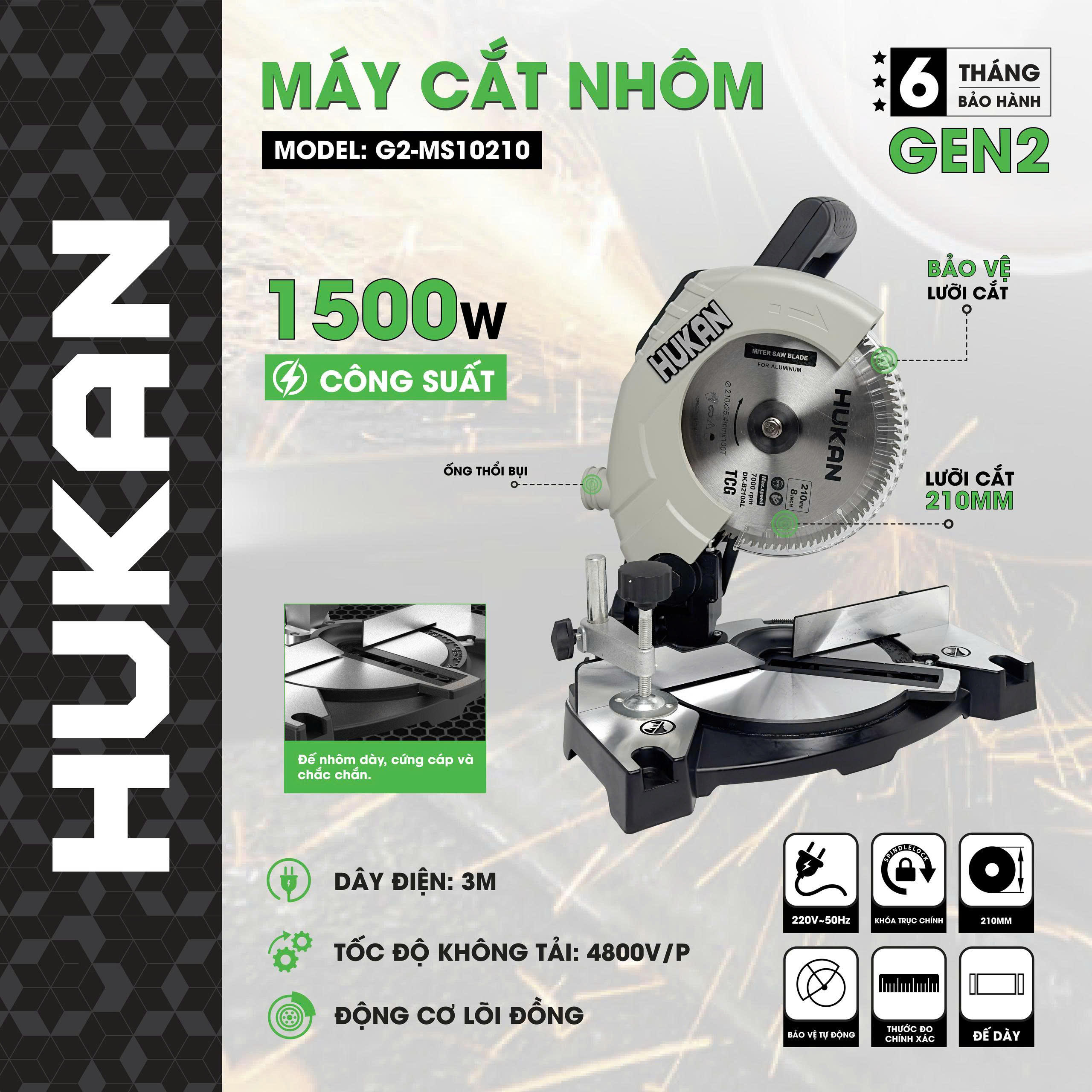 Máy Cắt Nhôm (GEN 2) G2-MS10210