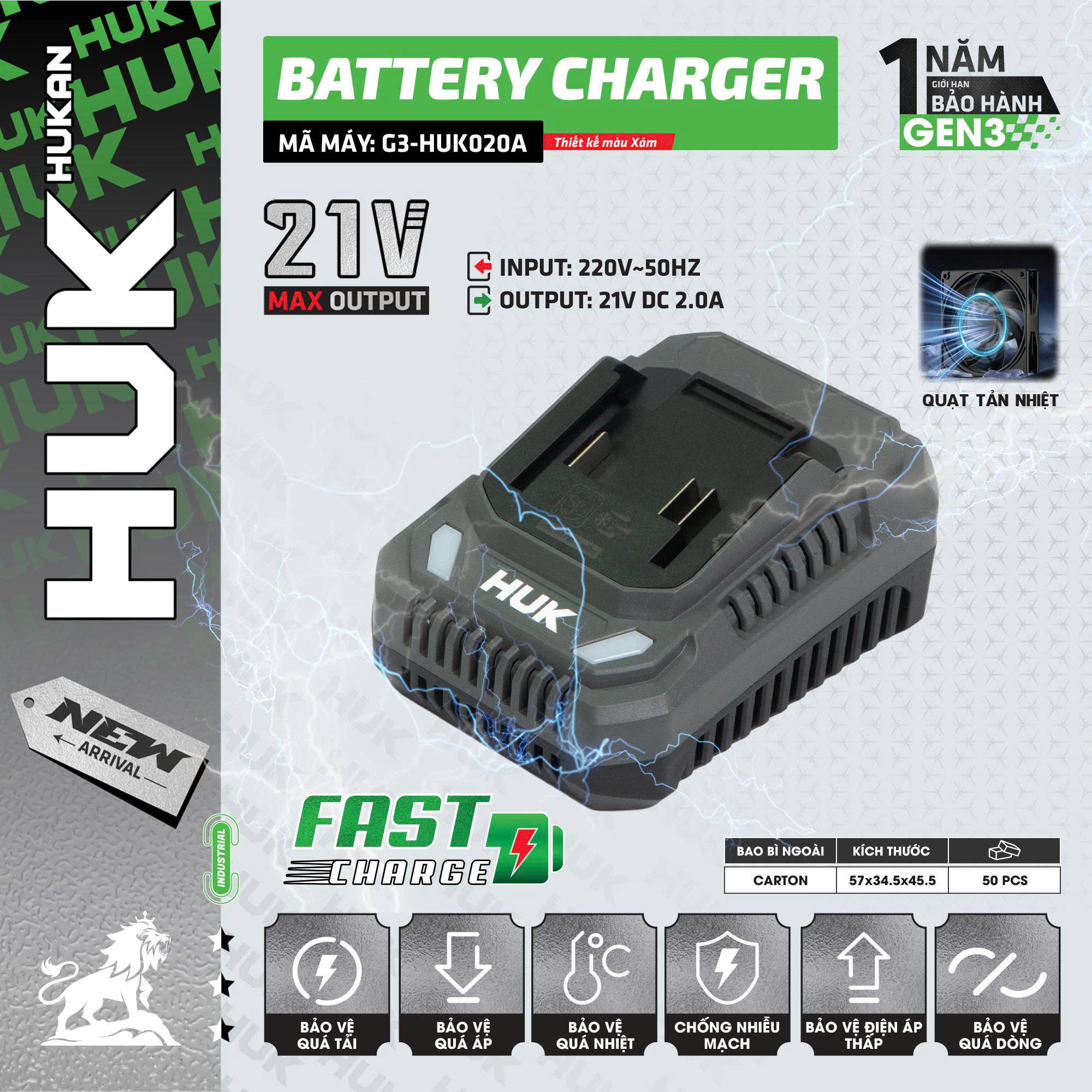 Sạc Pin Nhanh (GEN 3) G3-HUK020A