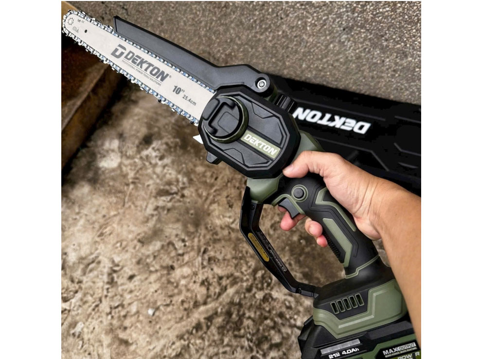 Máy Cưa Xích 10 Inch Dùng Pin 21V Dekton M21-CX10XPRO, Bảo Hành 6 Tháng