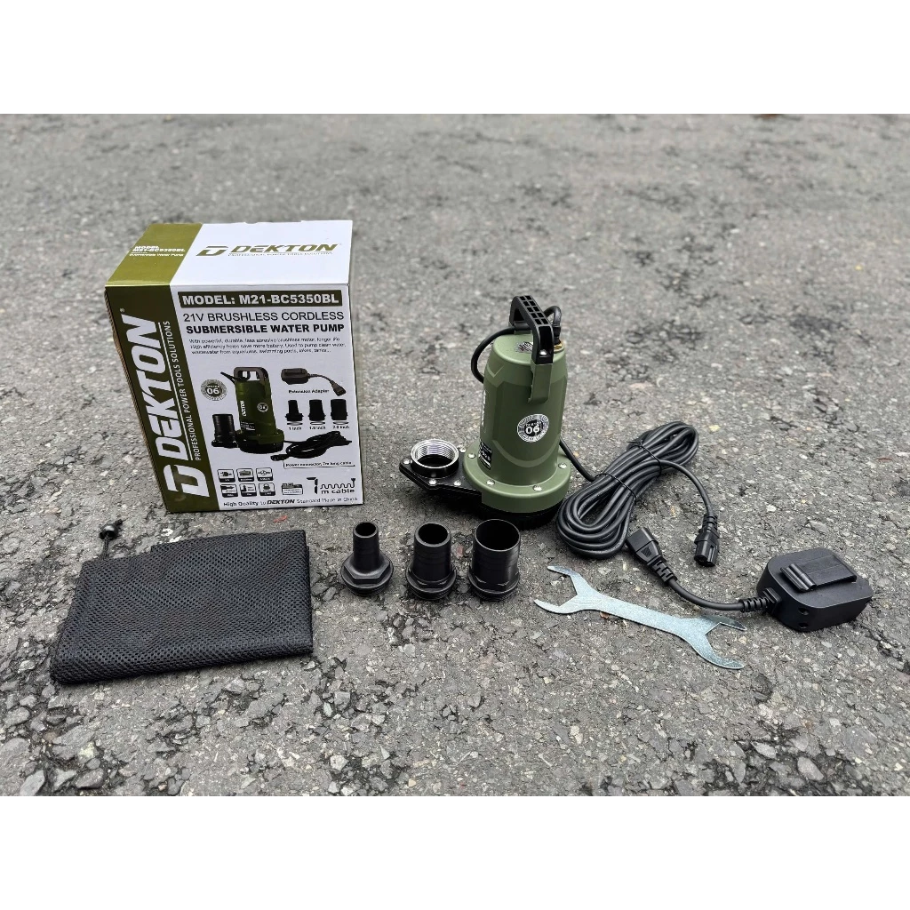 Máy Bơm Nước Chìm Dekton 21V Brushless M21-BC5350BL Lưu Lượng 90 Lít/phút