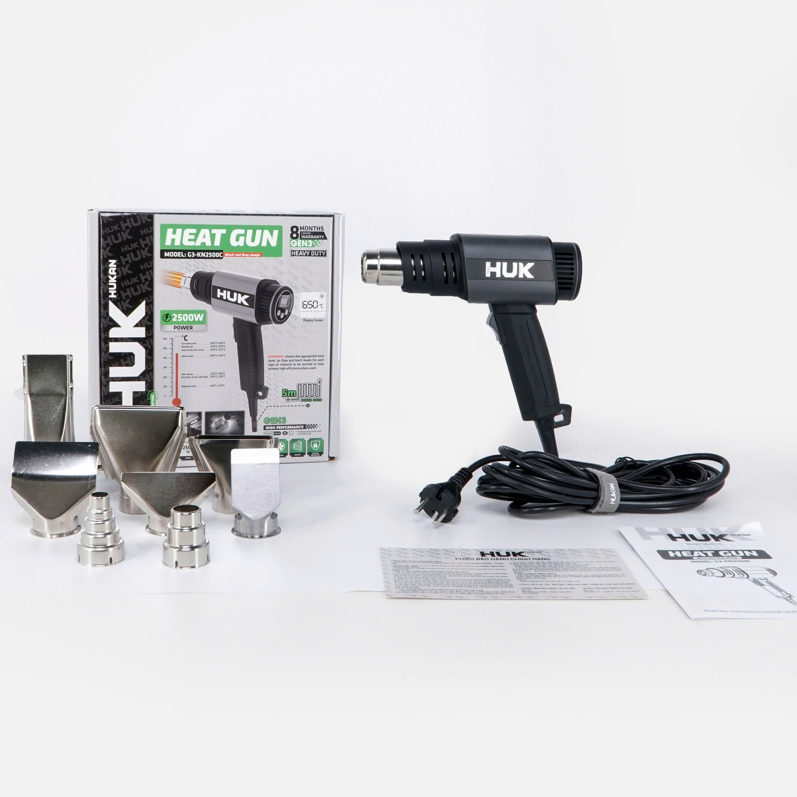 Máy Khò Nhiệt Sử Dụng điện (GEN3) Hukan G3-KN2500C Chính Hãng