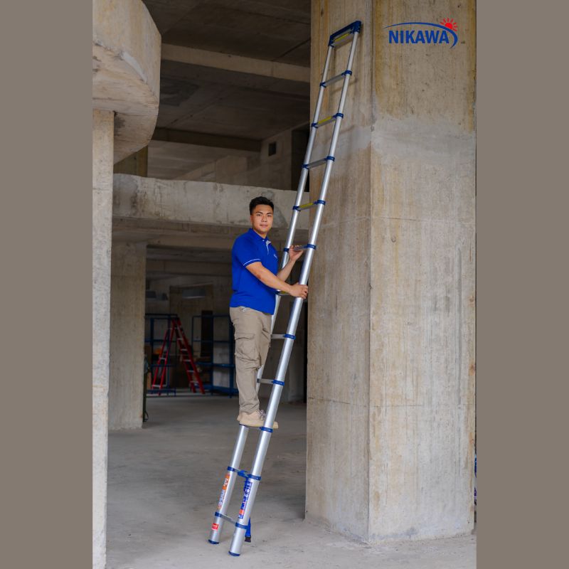 Thang Nhôm Rút Đơn Cao 3m2 Nikawa NK-32