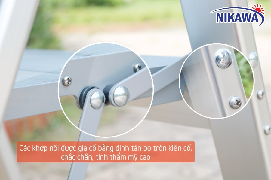 Thang Ghế Nhôm Siêu Mỏng 3 Bậc Cao 1m3 Nikawa NK-3SL