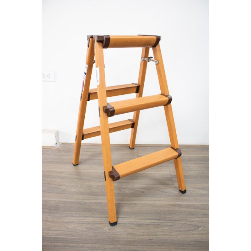 Thang Ghế Nhôm Chữ A 6 Bậc 81CM Gấp Gọn Nikawa NKD-03