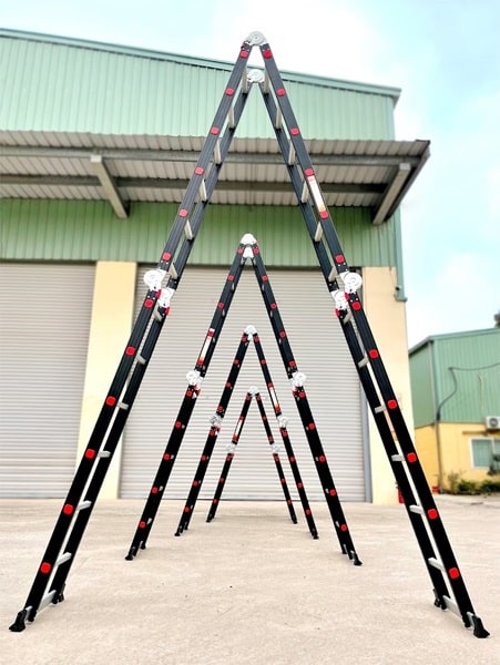 Thang Nhôm Gấp đoạn Nikawa NKG-44, Cao 2m32, Gấp Gọn 4 đoạn