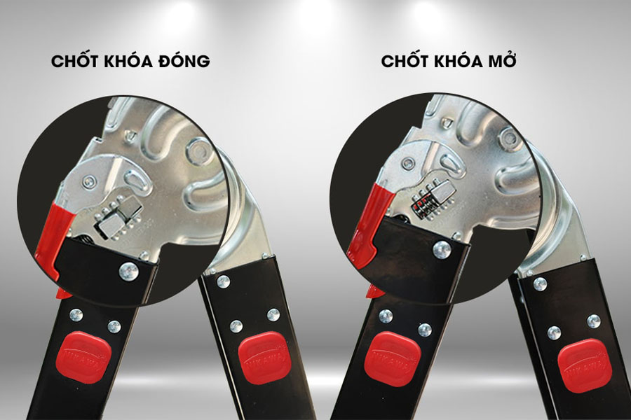 Thang Nhôm Gấp đoạn Nikawa NKG-45, Cao 2m84, Tải Trọng 150kg
