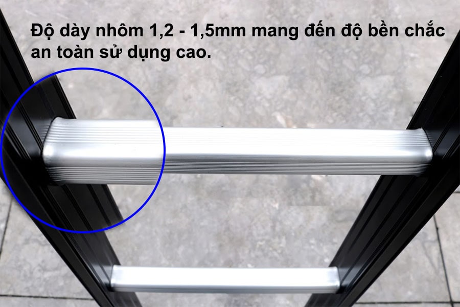 Thang Nhôm Gấp đoạn Nikawa NKG-44, Cao 2m32, Gấp Gọn 4 đoạn