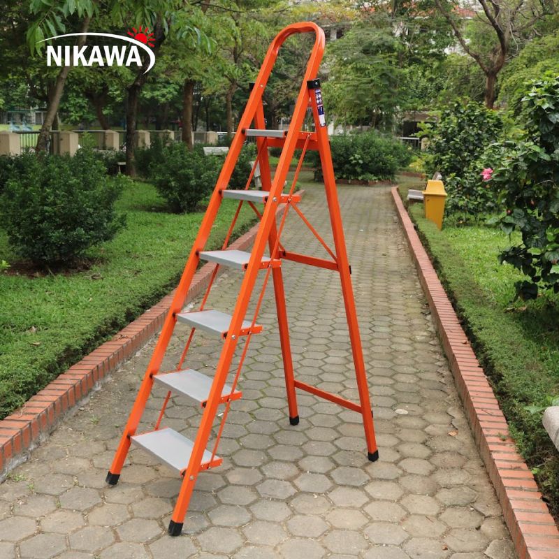 Thang Ghế Gia Đình Khung Thép 6 Bậc Cao 1.81m Nikawa NKS-06
