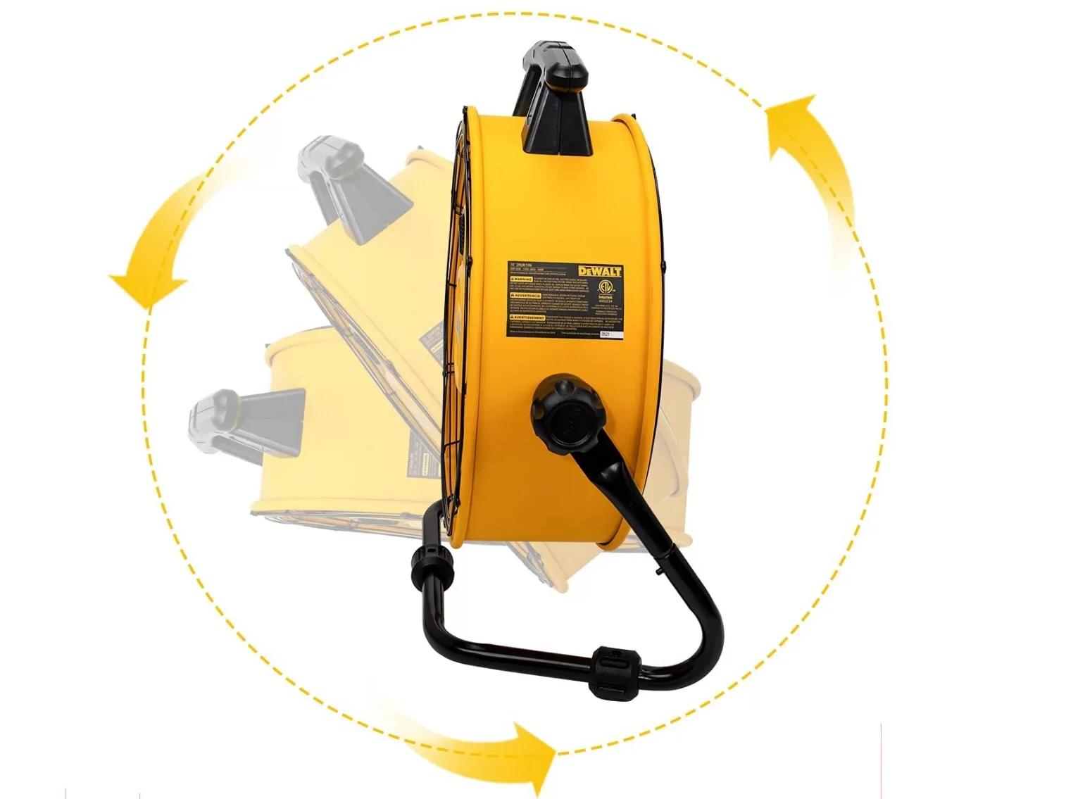 Quạt Sàn Công Nghiệp 18 Inch DeWalt DXF1832, Công Suất 100W, Lưu Lượng Gió 77.000 L/M