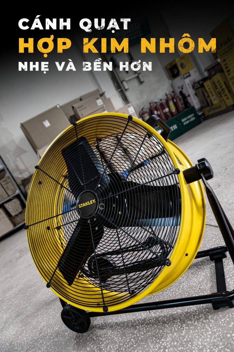 Quạt Sàn Công Nghiệp Stanley 24 Inch SLF306125D, Công Suất 250W